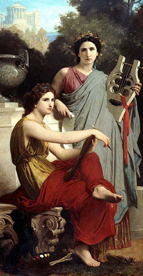 William-Adolphe Bouguereau L'Art et la Litterature